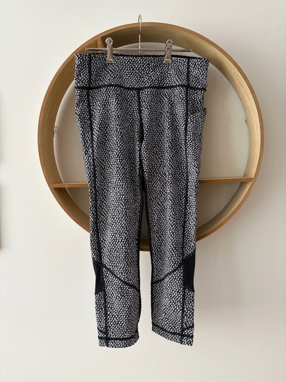 Lululemon Black and White Printed Leggings